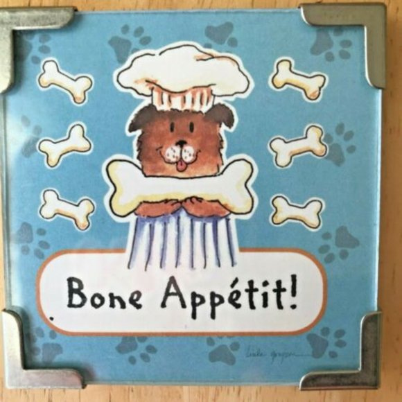 Bone Appetit Dog Magnet Vintage Linda Grayson Christmas Stocking Stuffer… - Picture 1 of 3